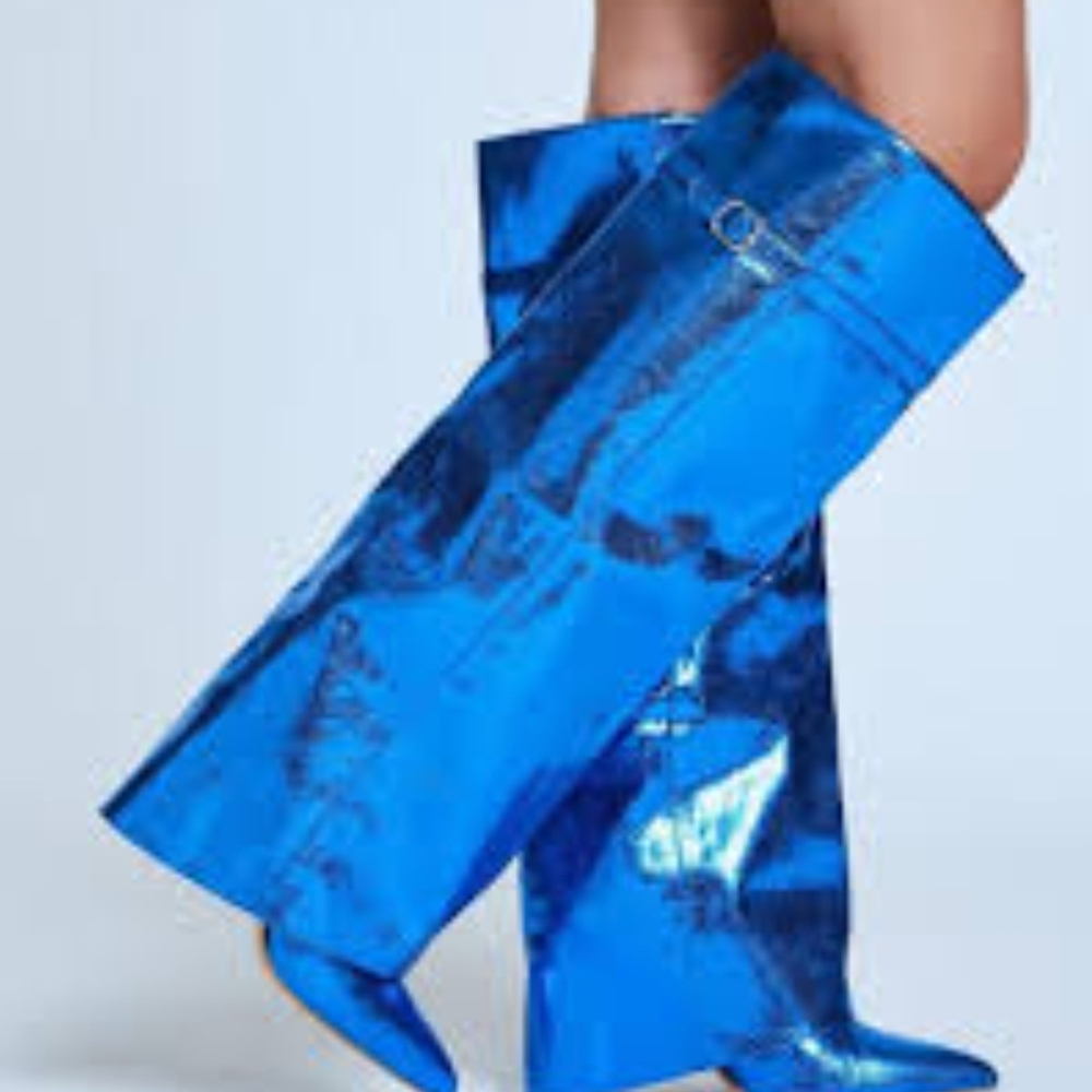 Forever 21 Blue Over the Knee Boots